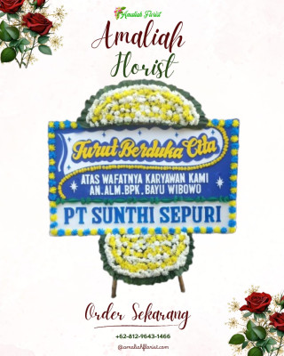 Papan Bunga Duka di Petisah Tengah