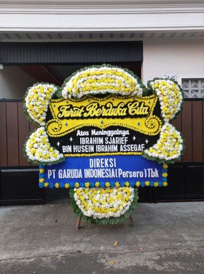 Papan Bunga Duka di Petisah Tengah